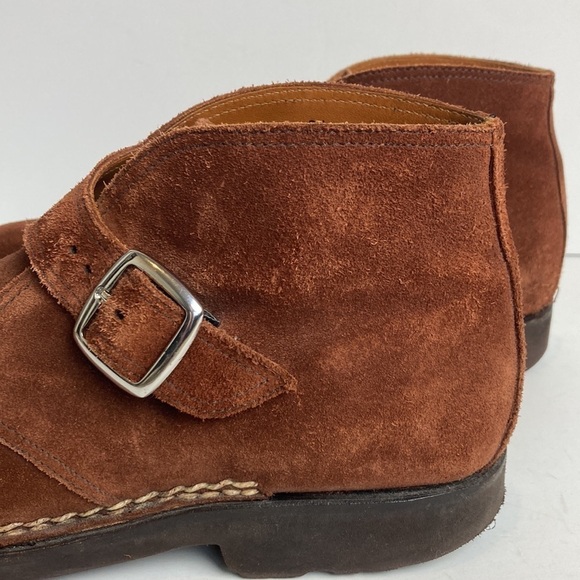 BONTONI Visionario Brown Suede Monk Boot 9.5 Italian Designer Old Money Luxury main image 13